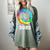 2023 Graduation Class Year Tie Dye Peace Sign Graduate Shirt Women's Comfort Colors T-Shirt Berry