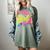 80's Girl Roller Skates Skating Eighties 1980s Nostalgia Women's Comfort Colors T-Shirt Berry