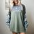 Blue Bow Coquette Floral Senior 2026 Graduation Class Women's Comfort Colors T-Shirt Berry