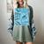 Blue Comic Book Blue Graphic Women's Comfort Colors T-Shirt Berry