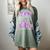 Class Of 2027 Senior Coquette Bow Messy Hair 26 Graduation Women's Comfort Colors T-Shirt Berry