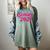 Coquette Pink Bow Senior 2027 Class Of Graduation Women's Comfort Colors T-Shirt Berry