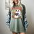 Cute Cozy Ghost Reading With Cat Book Lover Autumn Fall Women's Comfort Colors T-Shirt Berry