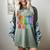 Floral Foxglove Daisy Tulip 8647 Books Lover Blooming Flower Women's Comfort Colors T-Shirt Berry