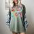 Graduation Peace Sign Out Eighth Grade Tie Dye Hippie Women's Comfort Colors T-Shirt Berry