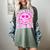 Library Book Fair Queen Vibe Groovy Tie Dye School Reading Women's Comfort Colors T-Shirt Berry