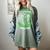In Memory Of Godfather Non Hodgkins Lymphoma Awareness Green Women's Comfort Colors T-Shirt Berry