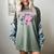 Nostalgia 80s 90s Retro Style Graphics Rose Pink Flower Women's Comfort Colors T-Shirt Berry