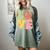 Peace Sign Love Groovy Vibes Costume Nostalgia 1980s Fashion Women's Comfort Colors T-Shirt Berry