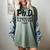Phd Shirt Bs Doctorate Graduation Doctoral Women's Comfort Colors T-Shirt Berry