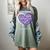 Purple In Memory Of My Grandpa Pancreatic Cancer Awareness Women's Comfort Colors T-Shirt Berry