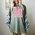 Senior 2026 Class Of 2026 Cute Coquette Pink Bow Graduation Women's Comfort Colors T-Shirt Berry