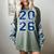 Senior 2026 Graduation Varsity Navy Blue On The Back Women's Comfort Colors T-Shirt Berry