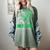 I Wear Kelly Green In My Memory Of My Dad Bile Duct Cancer Women's Comfort Colors T-Shirt Berry