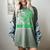 I Wear Kelly Green In My Memory Of My Mom Bile Duct Cancer Women's Comfort Colors T-Shirt Berry