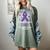 I Wear Purple In Memory Of Dad Pancreatic Cancer Awareness Women's Comfort Colors T-Shirt Berry