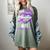 I Wear Purple In Memory For My Wife Dementia Awareness Women's Comfort Colors T-Shirt Berry