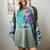 I Wear Teal And Purple In Memory Of My Dad Women's Comfort Colors T-Shirt Berry