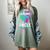 I Wear Teal And Purple In Memory Of My Uncle Mental Health Women's Comfort Colors T-Shirt Berry