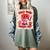 Women's Read Your Heart Out Groovy Bookish Valentine Day Women Girls Women's Comfort Colors T-Shirt Berry