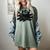Yk2 Grunge Scary Cat With Tail Tomboy 90s Nostalgia Indie Premium Tri-Blend Women's Comfort Colors T-Shirt Berry