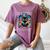 Abibliophobia Cat Reading Bookworm Reader Nerd For Men Women Girls Kids Women's Comfort Colors T-Shirt Blue Jean