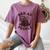 Bad At People Ferret Introvert Saying Slogan Tee Women's Comfort Colors T-Shirt Blue Jean