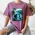 Bigfoot Sasquatch Loch Ness Monster Introvert Bruh Women's Comfort Colors T-Shirt Blue Jean