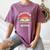 Chapter Seven Book Reading 7th Birthday 7 Year Old Women's Comfort Colors T-Shirt Blue Jean
