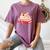 Cute Books And Coffee Crochet Valentines Day Tee For Couples Women's Comfort Colors T-Shirt Blue Jean