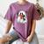 Cute Halloween Ghost Reading Book Women's Comfort Colors T-Shirt Blue Jean