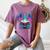 Dragon Reading Book Lover Women's Comfort Colors T-Shirt Blue Jean