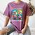 Eagle Love Reading And Eagles Child Book Lover Women's Comfort Colors T-Shirt Blue Jean