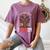 Freadom Tree Read Reading Librarian Book Across America Women's Comfort Colors T-Shirt Blue Jean