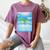 Frutiger Aero Aesthetics Women's Comfort Colors T-Shirt Blue Jean