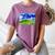 Frutiger Aero Dolphin Meadow Aesthetic Y2k 2000s Ironic Women's Comfort Colors T-Shirt Blue Jean