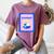 Fun Cute Introvert Cat Character With Wine Women's Comfort Colors T-Shirt Blue Jean