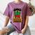 Girl Kid Reading Book Black History Month Bookworm Women's Comfort Colors T-Shirt Blue Jean