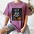 Halloween Girls Boys Cute Wolf Book Pumpkin Kids Halloween Women's Comfort Colors T-Shirt Blue Jean