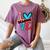 I Heart Books Love Reading Red And Stripe Animated Cat For Men Women Girls Kids Women's Comfort Colors T-Shirt Blue Jean