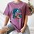 Hot Tea & Spicy Books Skeleton Reader Women's Comfort Colors T-Shirt Blue Jean