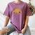 Introvert Me Happy Retro Sunset Capybara Tee Women's Comfort Colors T-Shirt Blue Jean