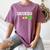 Introvert My Social Battery Low Level Graphic Women's Comfort Colors T-Shirt Blue Jean