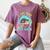 I Just Want To Read Books And Pet Cats Cat Book Lovers Women's Comfort Colors T-Shirt Blue Jean