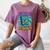 Be Kind Rewind 90s VHS Nostalgia Retro Women's Comfort Colors T-Shirt Blue Jean