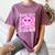 Library Book Fair Queen Vibe Groovy Tie Dye School Reading Women's Comfort Colors T-Shirt Blue Jean