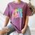 Library Book Fair Vibe Tie Dye School Reading Nostalgic Women's Comfort Colors T-Shirt Blue Jean