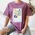 Little Miss Muffet Reading a Picture Book Women's Comfort Colors T-Shirt Blue Jean