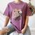 Please Chew Quieter Introverts Casual Everyday Women's Comfort Colors T-Shirt Blue Jean