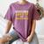 Powered By Anxiety And Awkwardness Social Anxiety Introverts Women's Comfort Colors T-Shirt Blue Jean